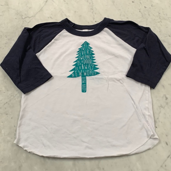 LAND OF PINES Kids Pine 🌲 Baseball Tee - Picture 1 of 3
